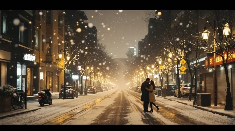 午夜影院《首尔初雪时》横屏封面，韩剧浪漫爱情题材，评分9.3
