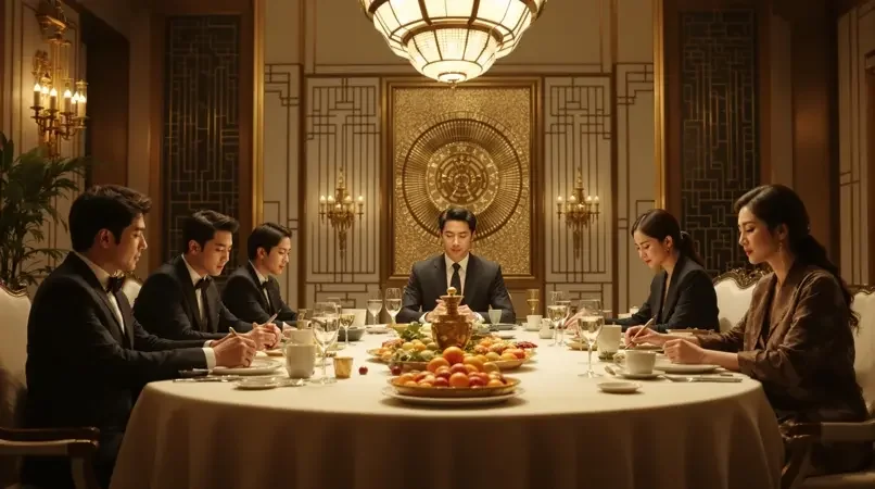 午夜影院《黄金枷锁》横屏封面，韩剧豪门恩怨题材，评分9.0
