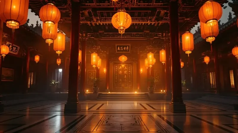午夜影院《椒房殿·浮生录》横屏封面，古装宫廷剧题材，评分8.8